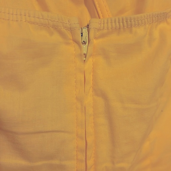 S Women Summer Vacation Halterneck Dress Waist-Hugging Ruffled Midi Skirt Yellow - Picture 9 of 16